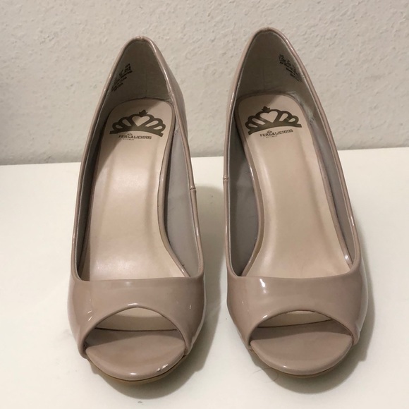 Fergalicious - Patent Leather Peep-toe Pumps - Picture 4 of 6